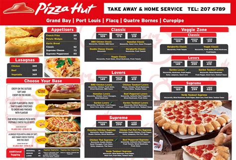 pizza hut pierre menu